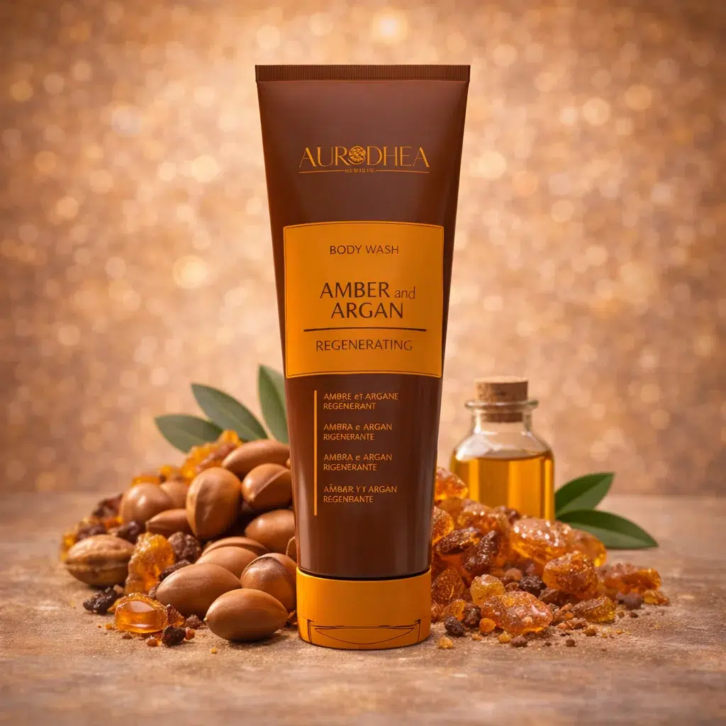 AURODHEA AMBER AND ARGAN SHOWER GEL
