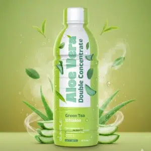 JUS ET PULPE D’ALOE VERA THÉ VERT 675ML