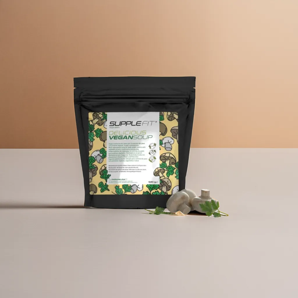 SOUPE VEGAN CHAMPIGNONS ET PERSIL PROTÉINES VÉGÉTALES 620G