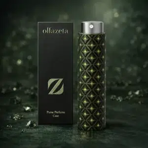 ASTUCCIO PER PROFUMO CHOGAN RICARICABILE VERDE E GIALLO