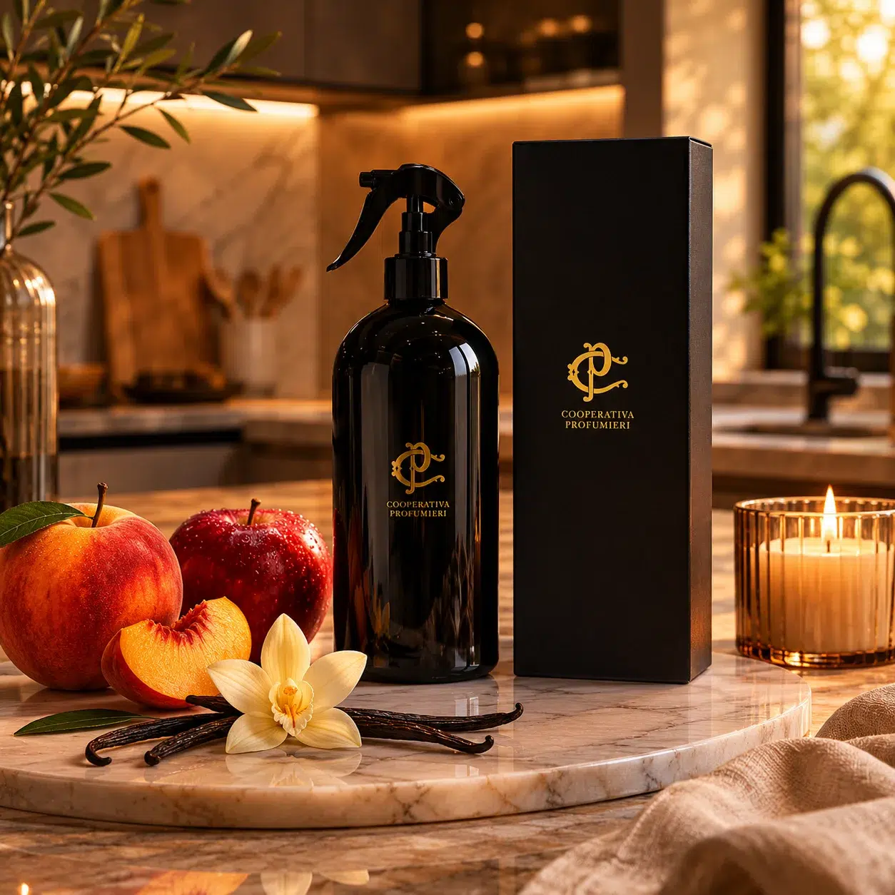 Spray D’ambiance Chogan pour cuisine – Sweet Symphonies de Cooperativa Profumieri