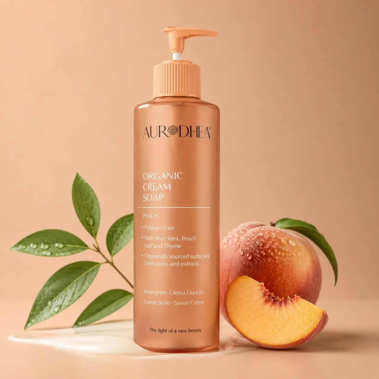 SAVON CRÈME PÊCHE | AURODHEA